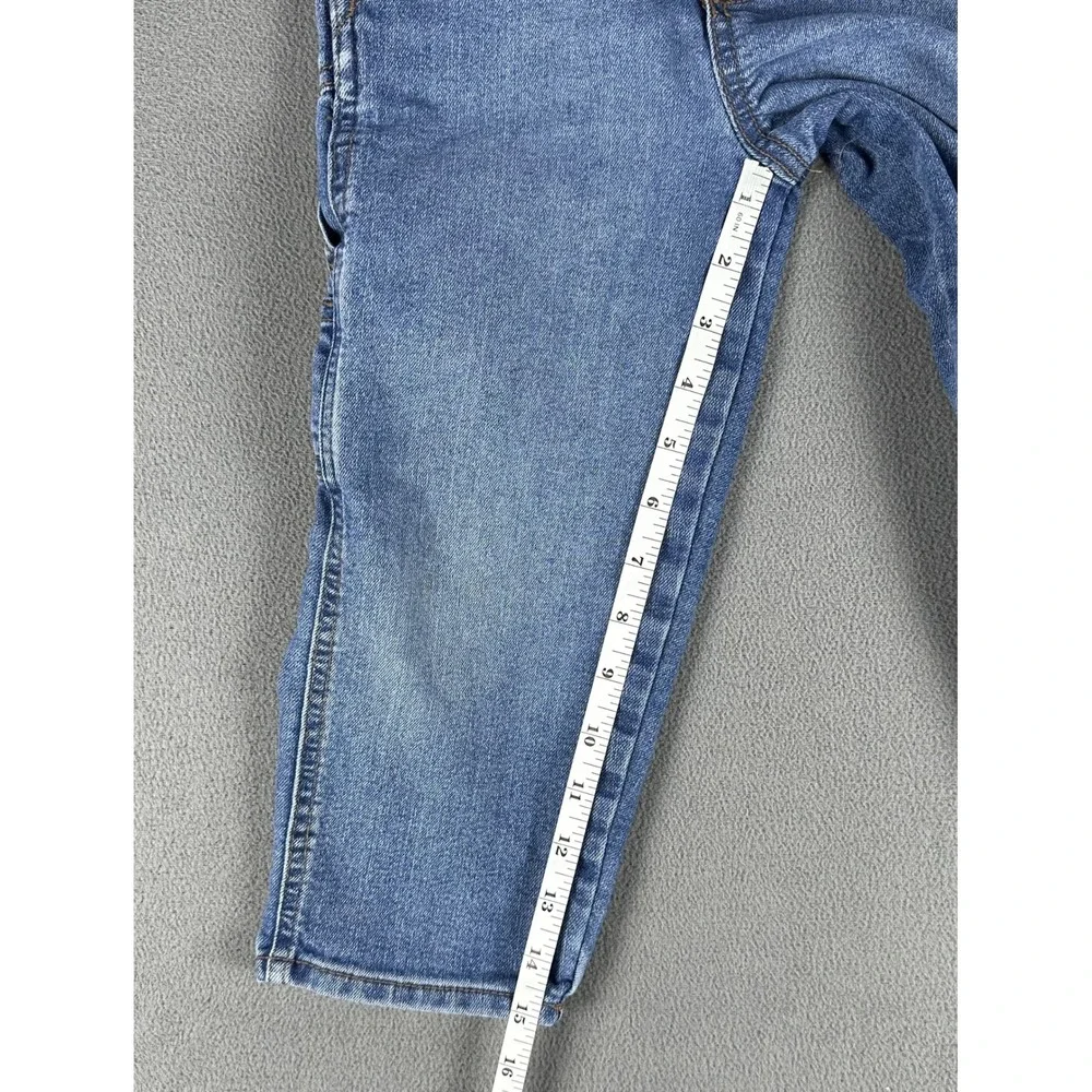 OshKosh Bgosh Denim Overalls Kids 4T Blue Hickory Stripe Bib Carpenter Dungarees